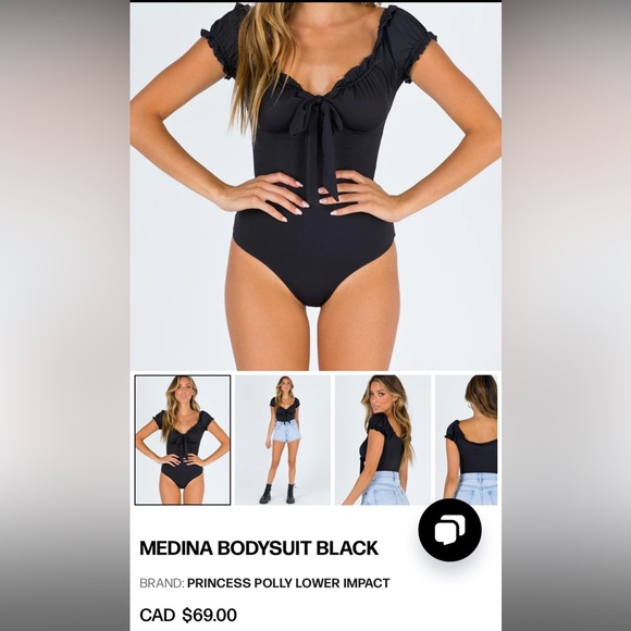 SOLD Princess polly Medina bodysuit - Picture 2 of 3